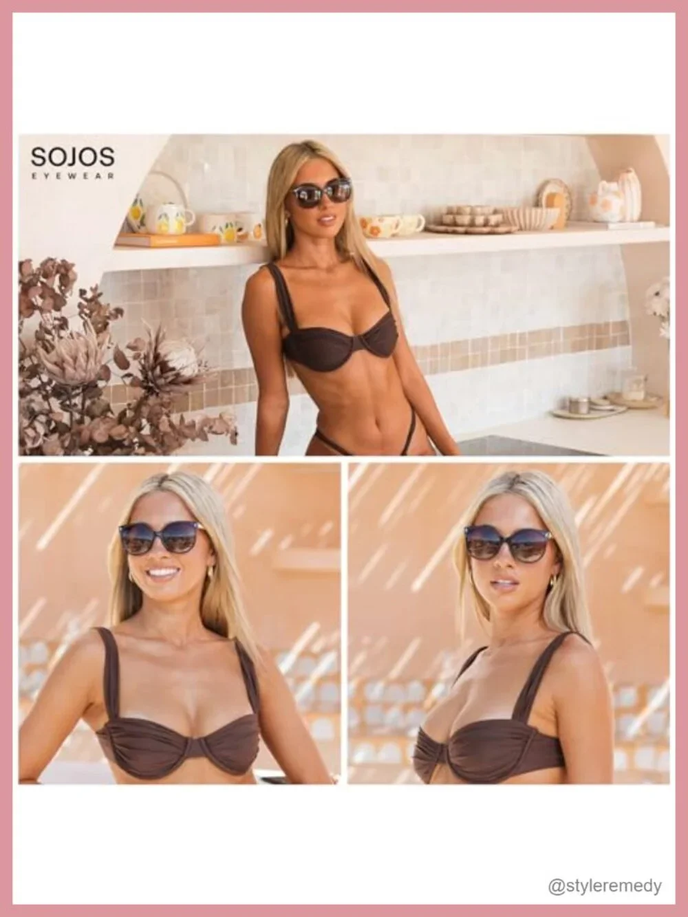 Round Polarized Sunglasses Oversized UV400 Protection for Women Men
